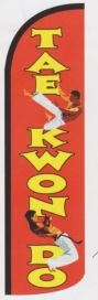 Tae kwon do super size swooper feather banner sign flag