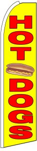 HOT DOGS food swooper banner sign flag - Click Image to Close