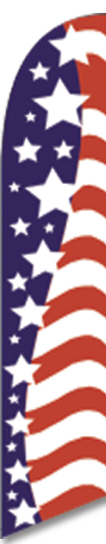 USA stars swooper feather banner flag sign