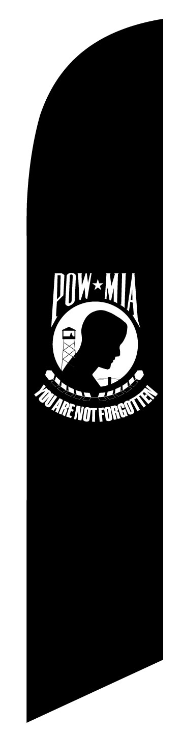 POW swooper feather military flag - Click Image to Close