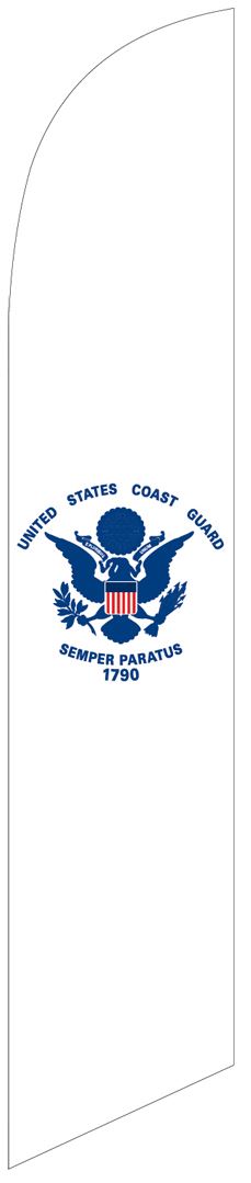 US Coast Guard swooper feather military flag - Click Image to Close