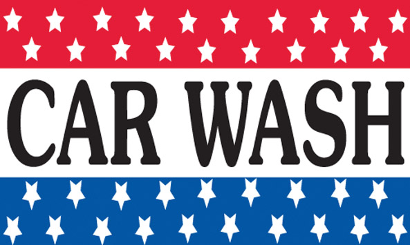 CAR WASH stars flag banner 3x5ft - Click Image to Close