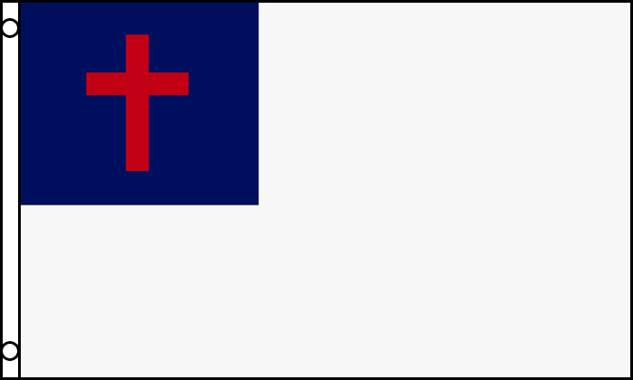 Christian flag banner 3x5ft - Click Image to Close