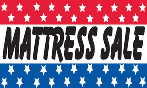 MATTRESS SALE flag banner 3x5ft - Click Image to Close
