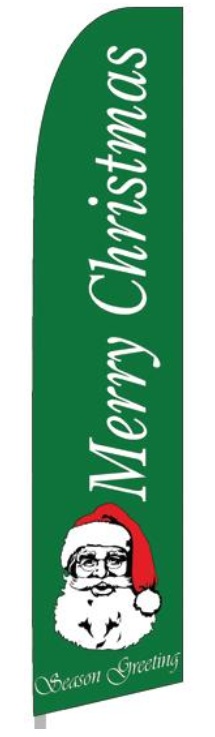 Merry Christmas swooper banner sign flag - Click Image to Close