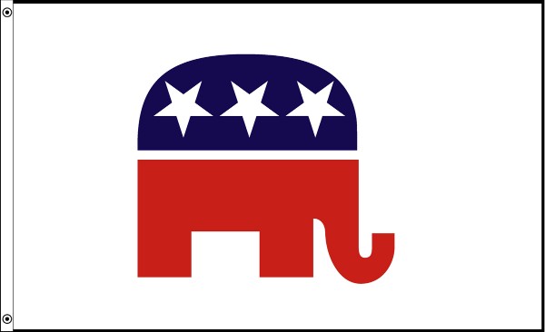 Republican Party flag banner - Click Image to Close