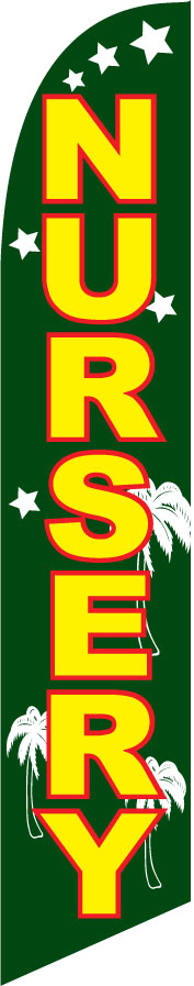 Nursery swooper banner sign flag - Click Image to Close