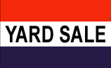 YARD SALE flag banner 3x5ft - Click Image to Close