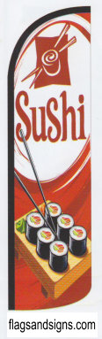 SUSHI food asian swooper flag - Click Image to Close