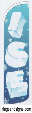 Ice blue swooper feather banner sign flag - Click Image to Close