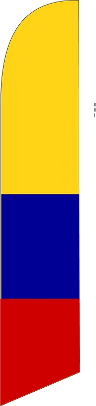 COLOMBIA country swooper feather banner flag - Click Image to Close