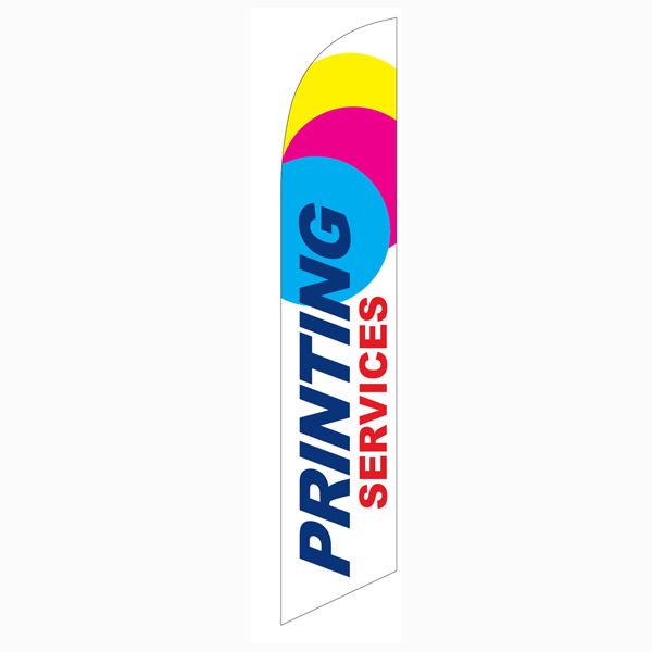 PRINTING services swooper feather banner sign flag
