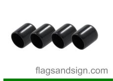 Replacement rubber cup top tip for swooper flag poles