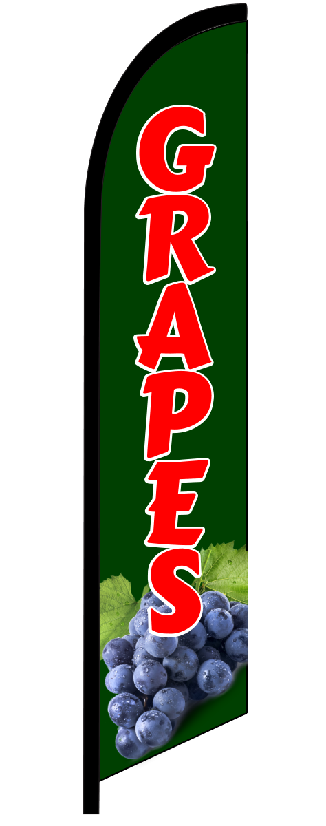 GRAPES swooper feather banner sign flag 9964