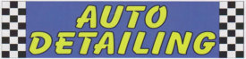 AUTO DETAILING BANNER sign