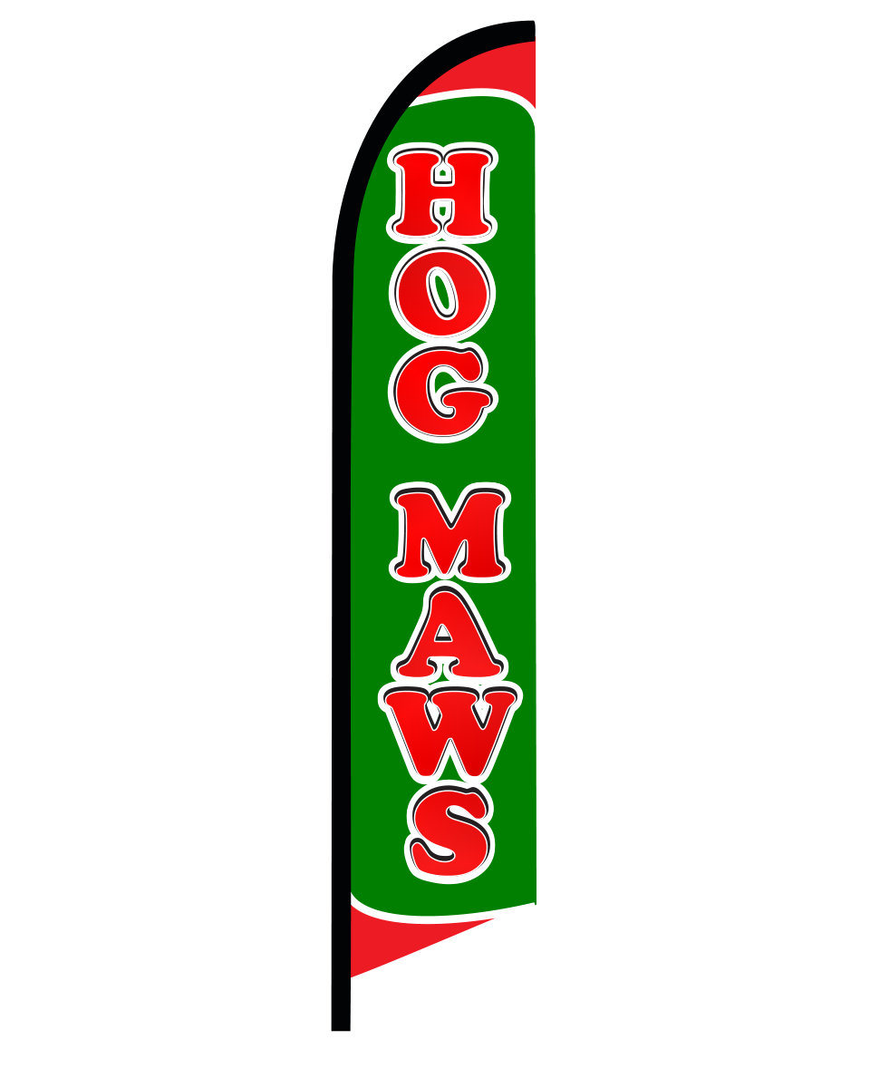 HOG MAWS swooper feather flag 2022