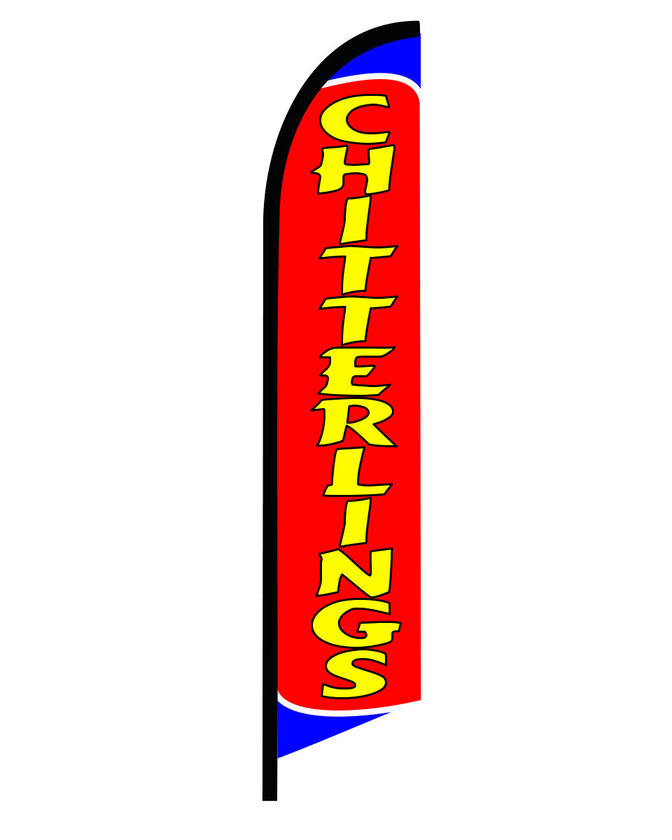 CHITTERLINGS swooper feather flag 2911