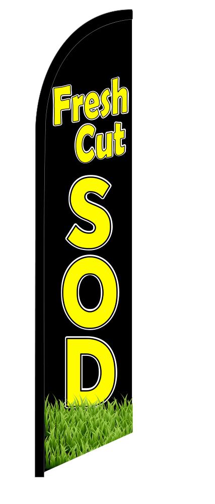 FRESH CUT SOD swooper banner sign flag