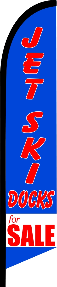 JET SKI DOCKS SALE swooper feather banner sign flag 3179 - Click Image to Close