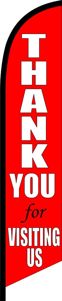 THANK YOU for VISITING US swooper banner sign flag - Click Image to Close