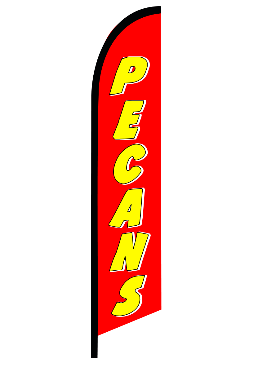 PECANS swooper feather banner sign flag 5006