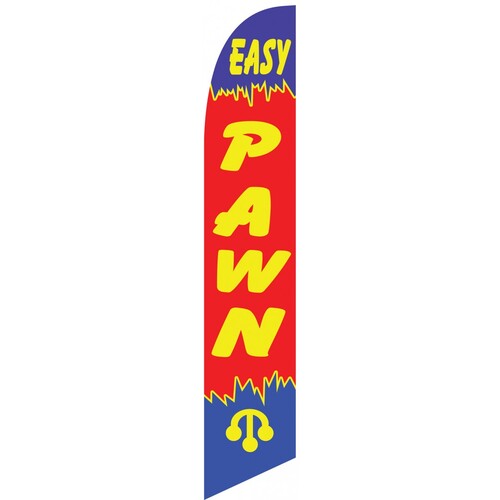 Easy Pawn shop swooper feather banner sign flag