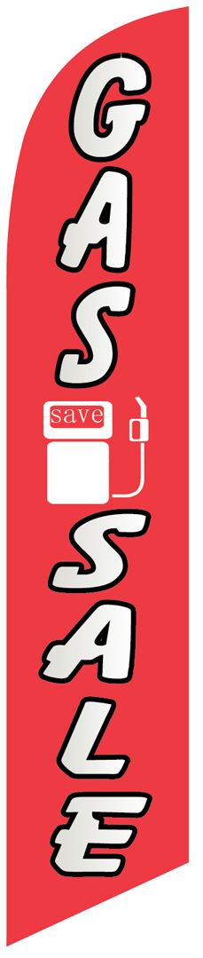 Gas sale save swooper banner flag