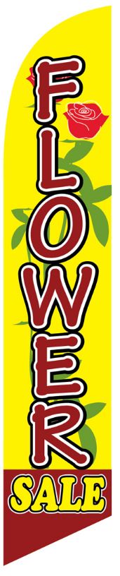 FLOWER sale swooper feather banner flag NEW