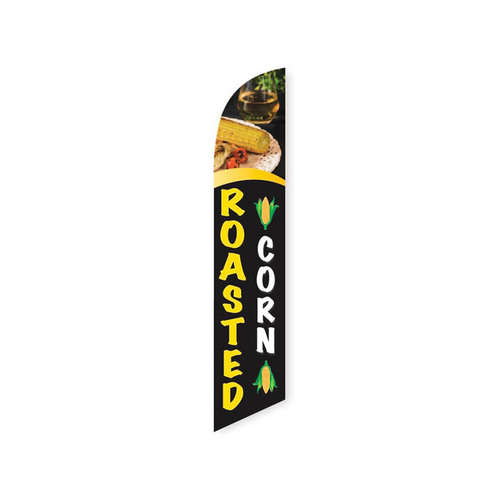 ROASTED CORN swooper banner sign flag - Click Image to Close