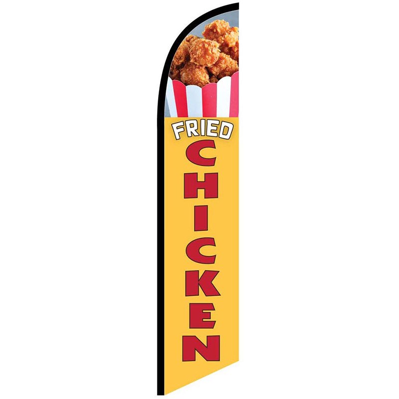FRIED CHICKEN swooper banner sign flag - Click Image to Close