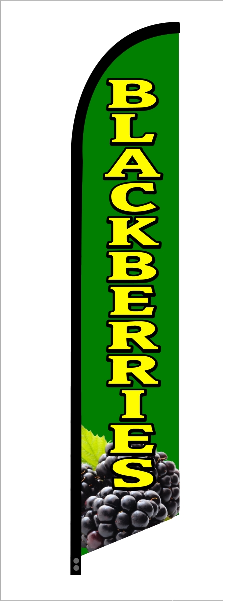 BLACKBERRIES swooper banner sign flag 8055 - Click Image to Close