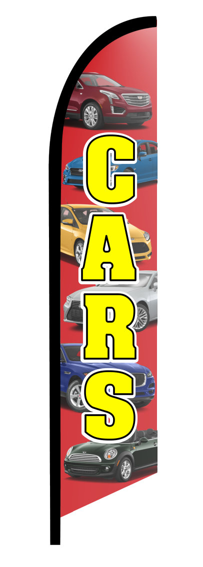 CARS swooper feather banner sign flag 9284