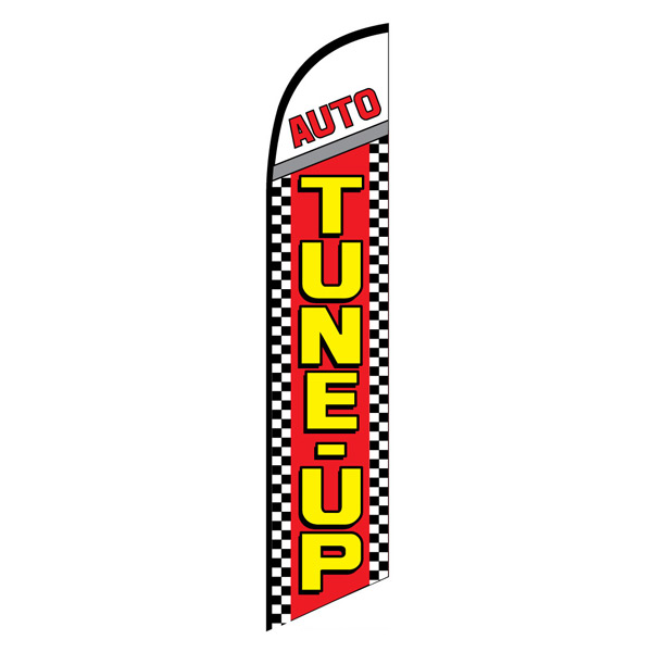 Auto tune up service swooper banner sign flag