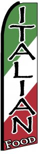 ITALIAN FOOD swooper banner sign flag