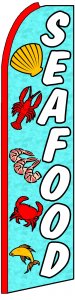 SEAFOOD Swooper banner sign flag - Click Image to Close