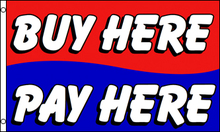 Buy here pay here dealer banner sign flag 3x5ft