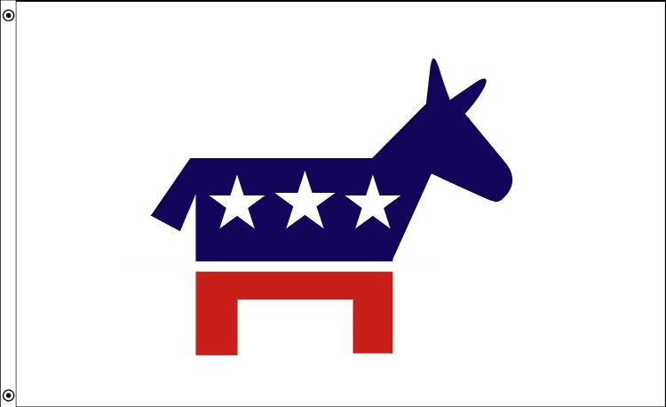 Democratic Party flag banner - Click Image to Close