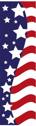 AMERICAN GLORY vertical flag 2x8ft