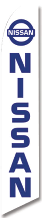 NISSAN auto car dealer swooper flag - Click Image to Close