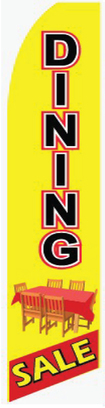 Dining sale swooper feather banner sign flag