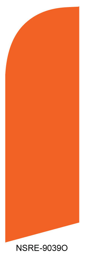 Solid orange Real estate flag kit - Click Image to Close