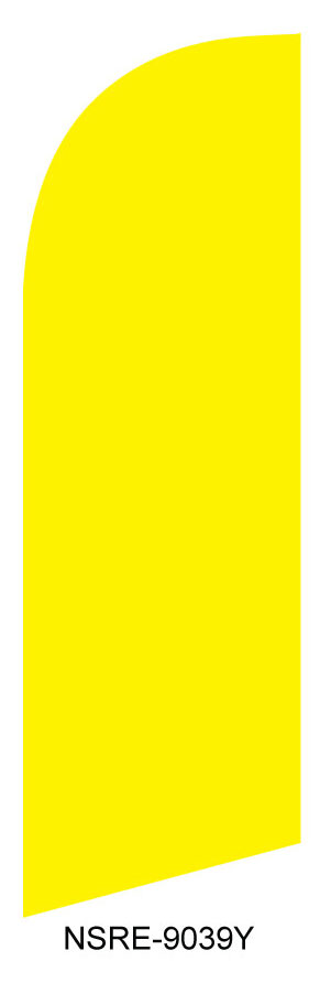 Solid yellow Real estate flag kit