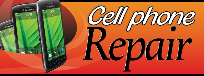 Cell phone Repair large 3x8ft full color banner sign