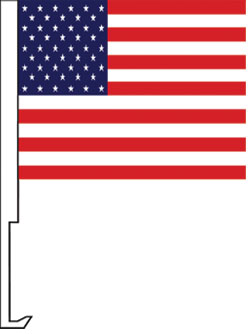 US USA American window flag, heavy duty