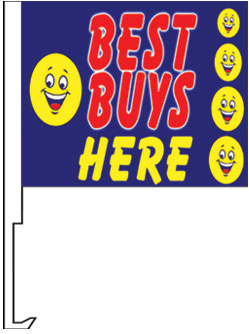 2.00 BEST BUYS HERE window flag, heavy duty - Click Image to Close