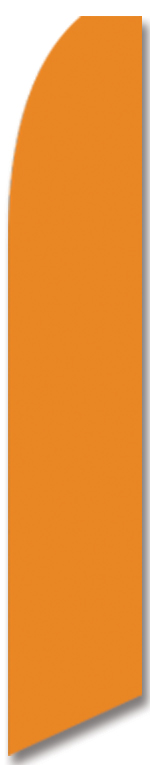 Solid color orange swooper banner sign flag