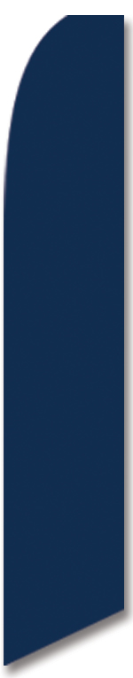 Solid color blue swooper banner sign flag