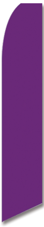 Solid color purple swooper banner sign flag
