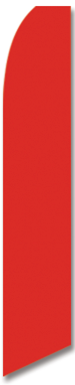 Solid color red swooper flag