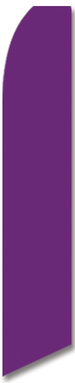 Solid color violete swooper banner sign flag